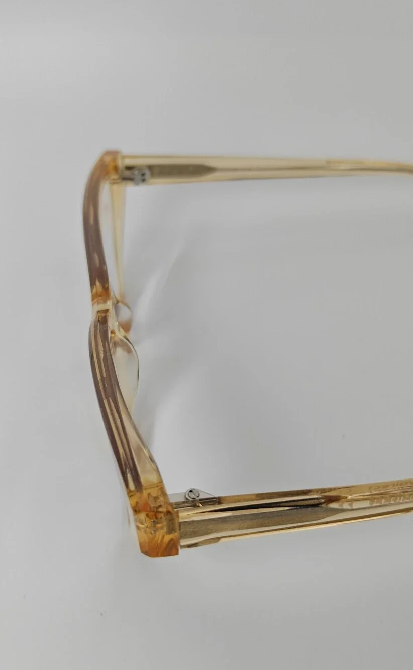 Angelina. Transparent Amber Cat-Eye Women's Glasses. Beautiful..